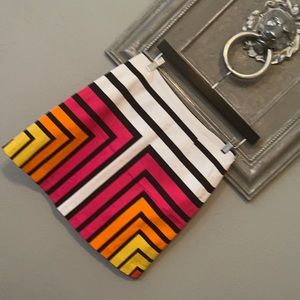Worthington Neon Colorblock Skirt Size 2P